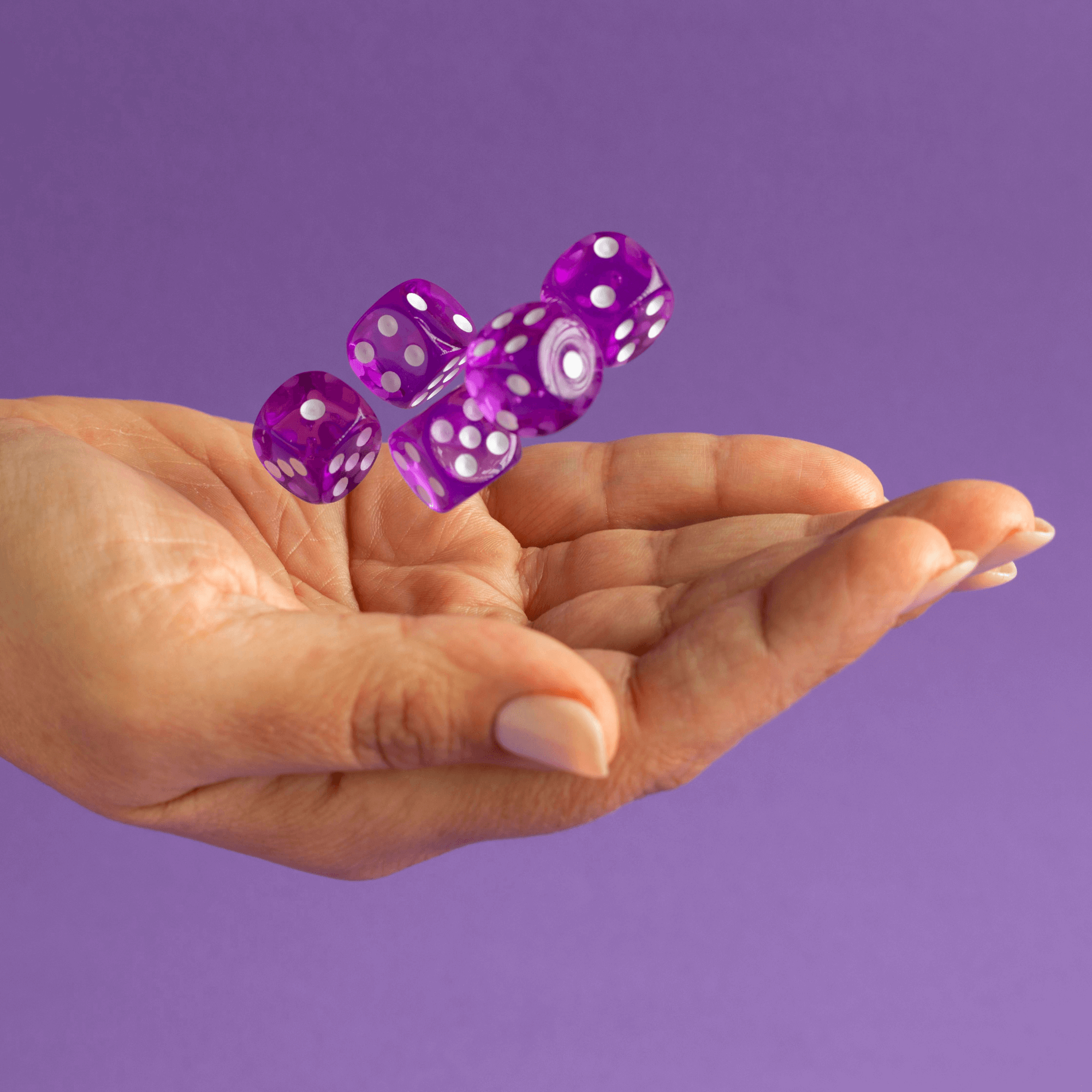 Lila Würfel