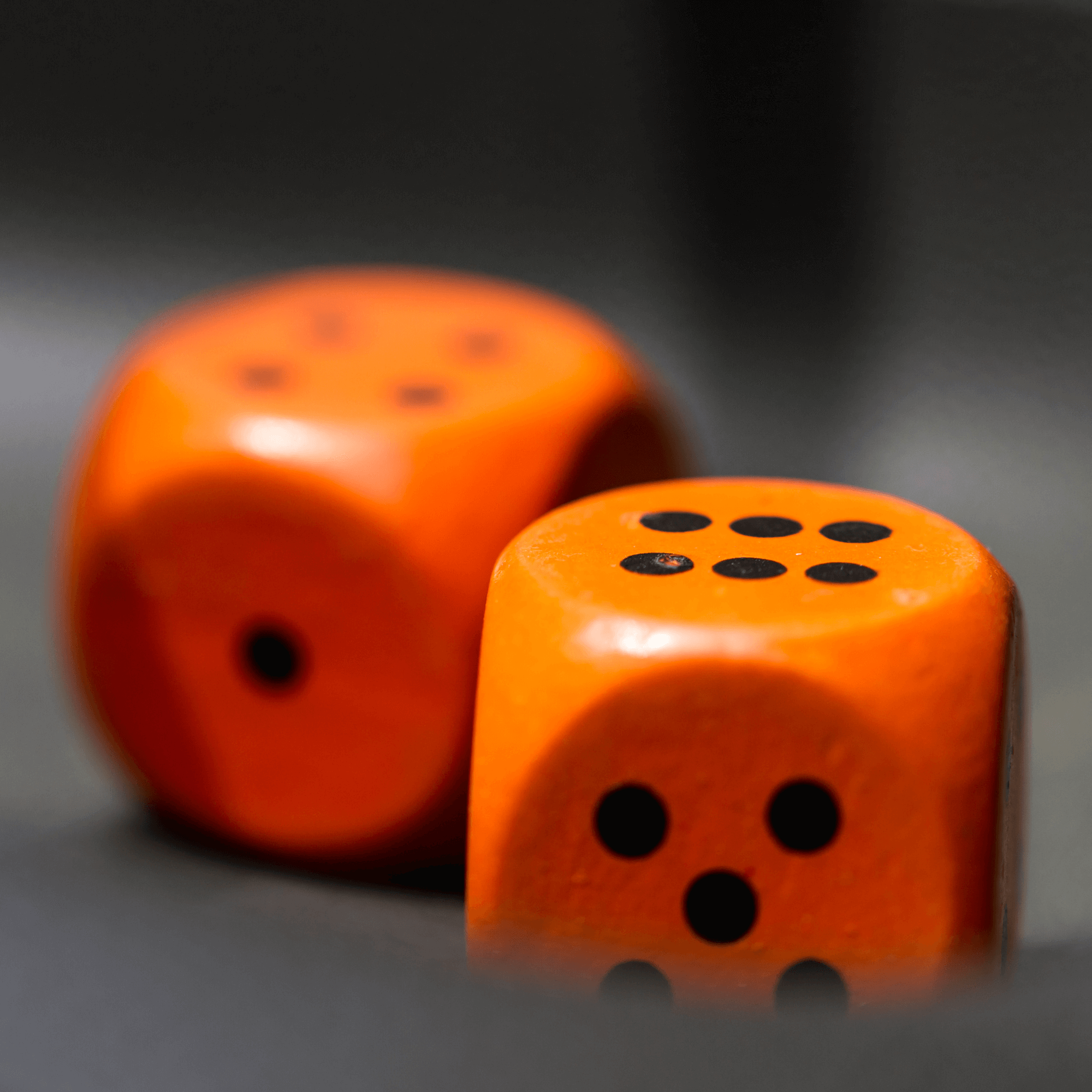 Orange Würfel