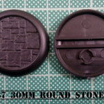Ral Partha 30mm Round Bases with Stone Texture (5)