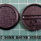Ral Partha 30mm Round Bases with Stone Texture (5)
