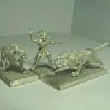 Ral Partha Barbarian Empire Savage Tracker and 2 War Beasts