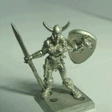 Ral Partha Barbarian Empire Tyrant Shield Maiden with Spear