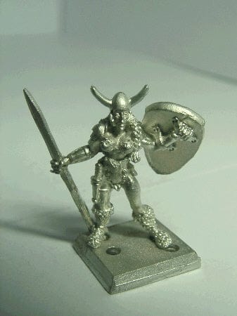 Ral Partha Barbarian Empire Tyrant Shield Maiden with Spear