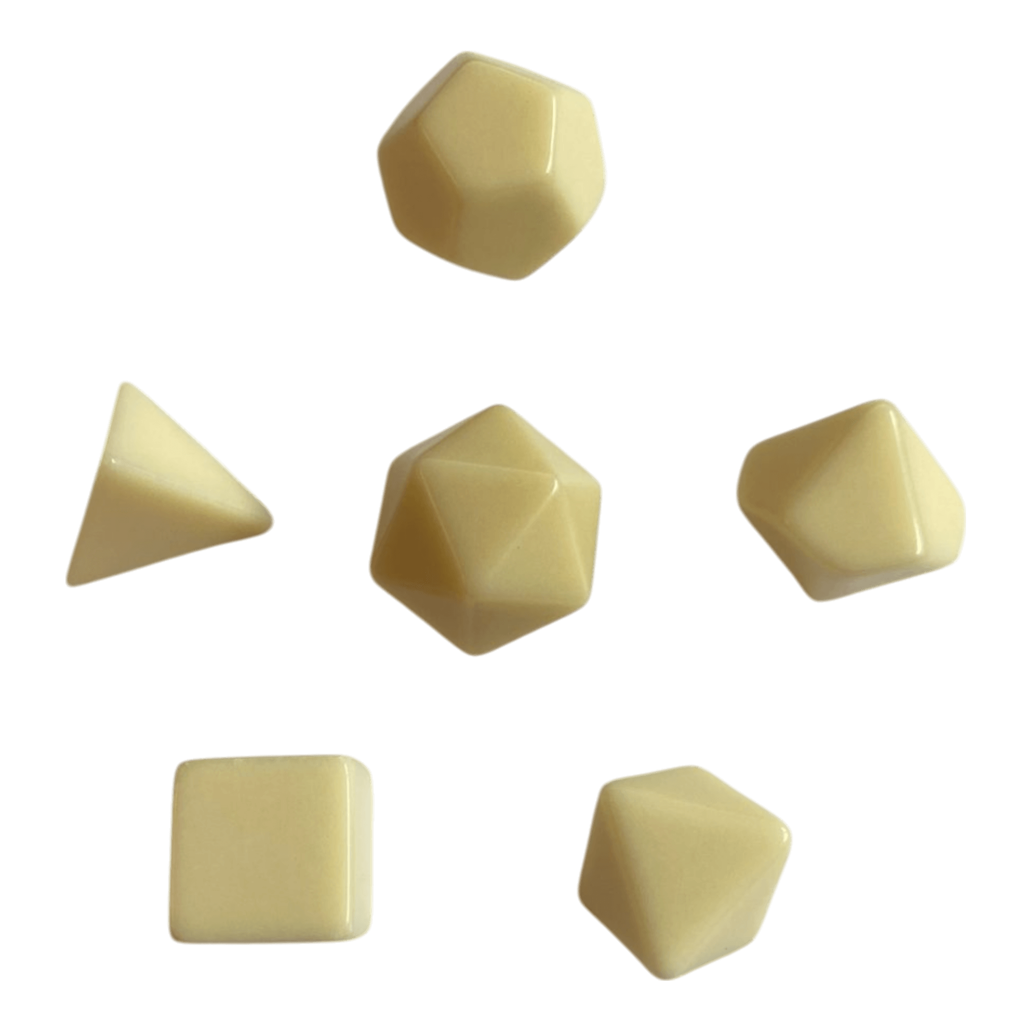 Chessex Chessex Blanko 7er Würfelset elfenbein