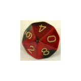 Chessex Chessex Gemini Black-Red W10