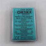 Chessex Chessex Gemini red-teal 10 x W10 Set