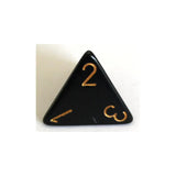 Chessex Chessex Opaque Black/Gold W4