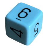 Chessex Chessex Opaque Pastel Blue/Black W6