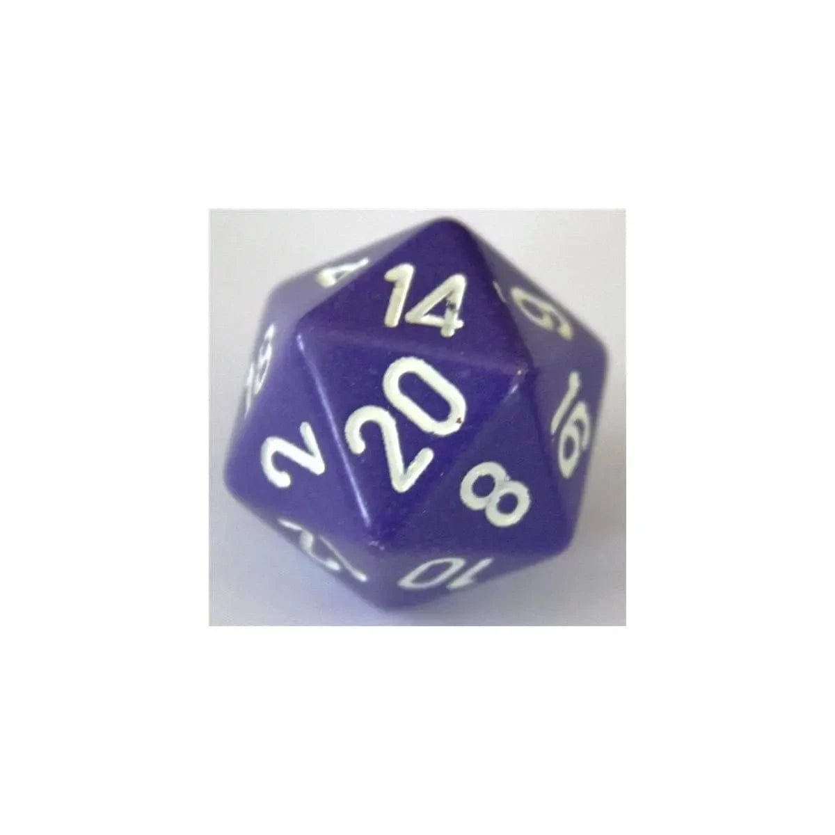 Chessex Chessex Opaque Purple/White W20