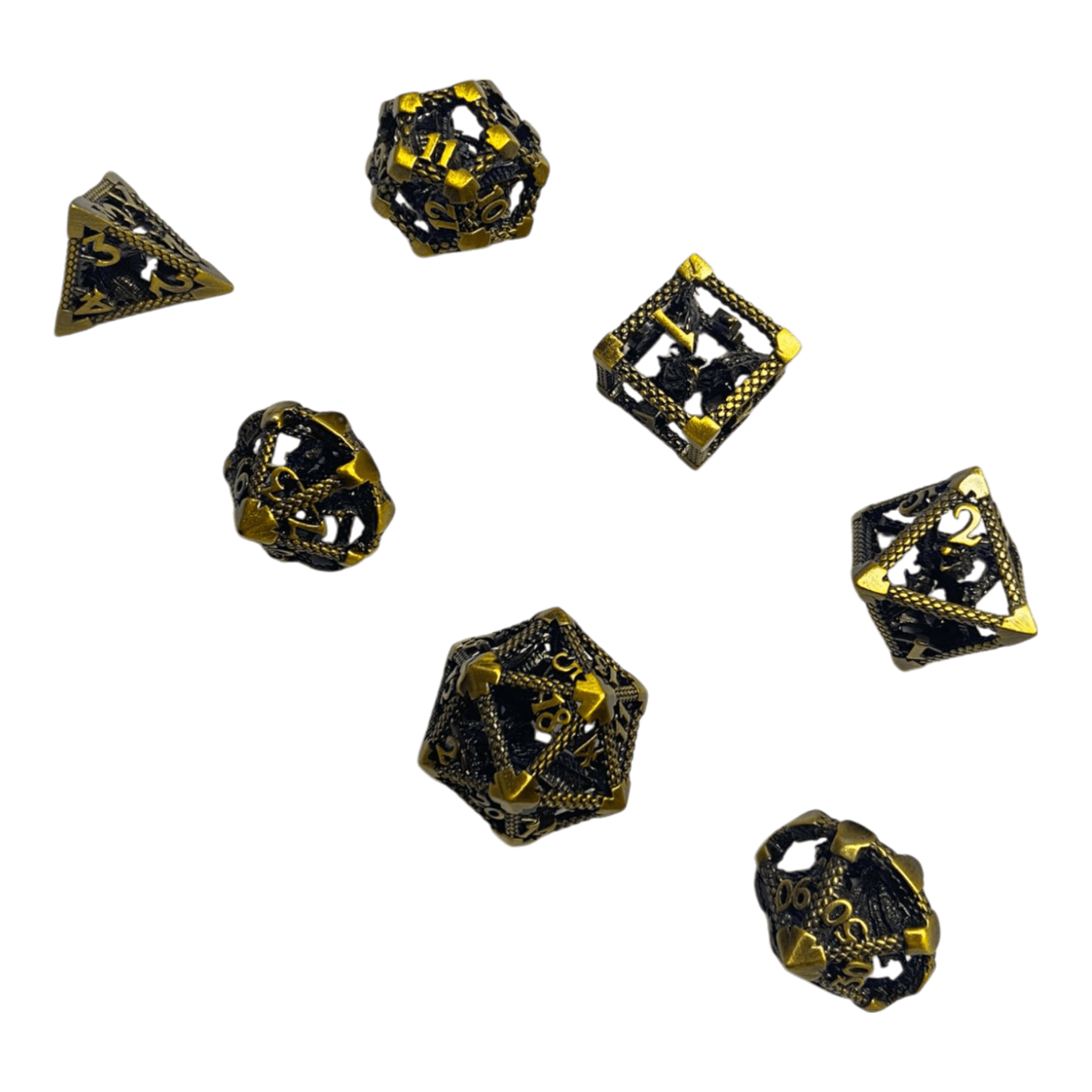 Würfel Stube Drachenwürfel-Set Bronze - 18mm