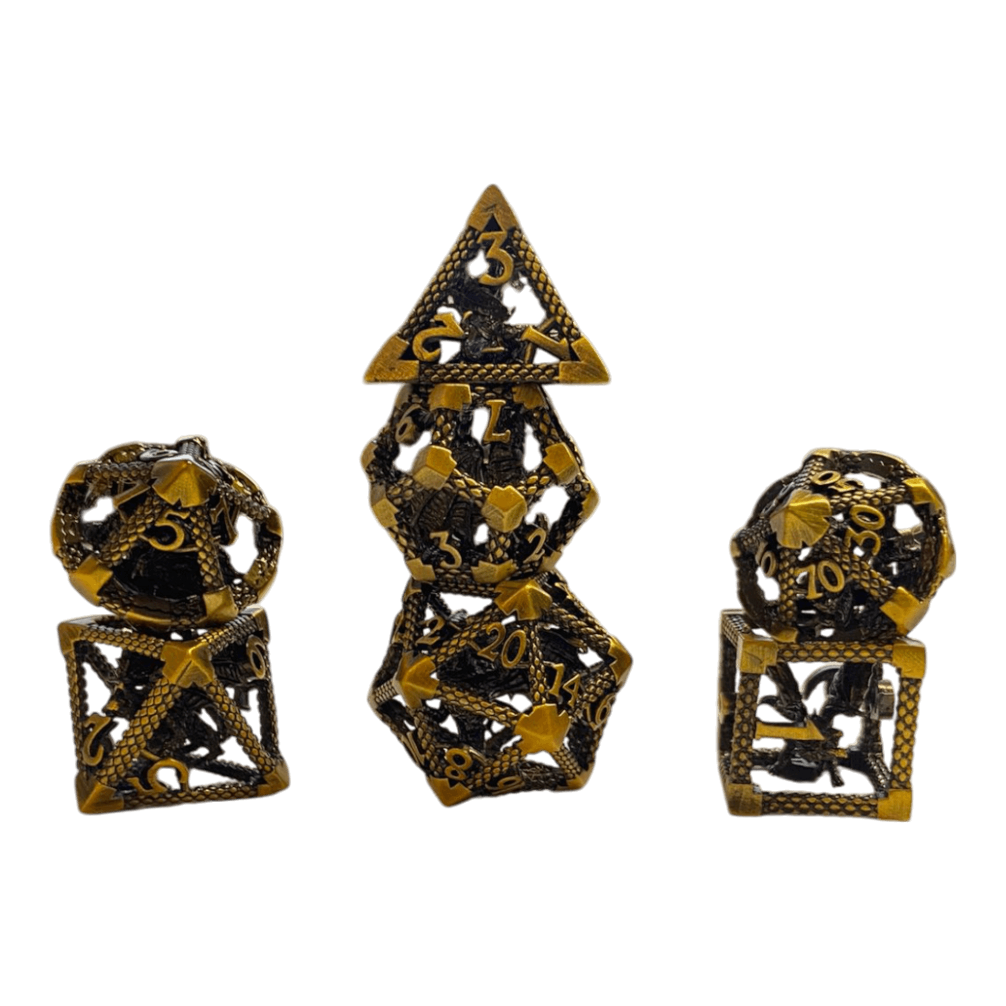 Würfel Stube Drachenwürfel-Set Bronze - 18mm