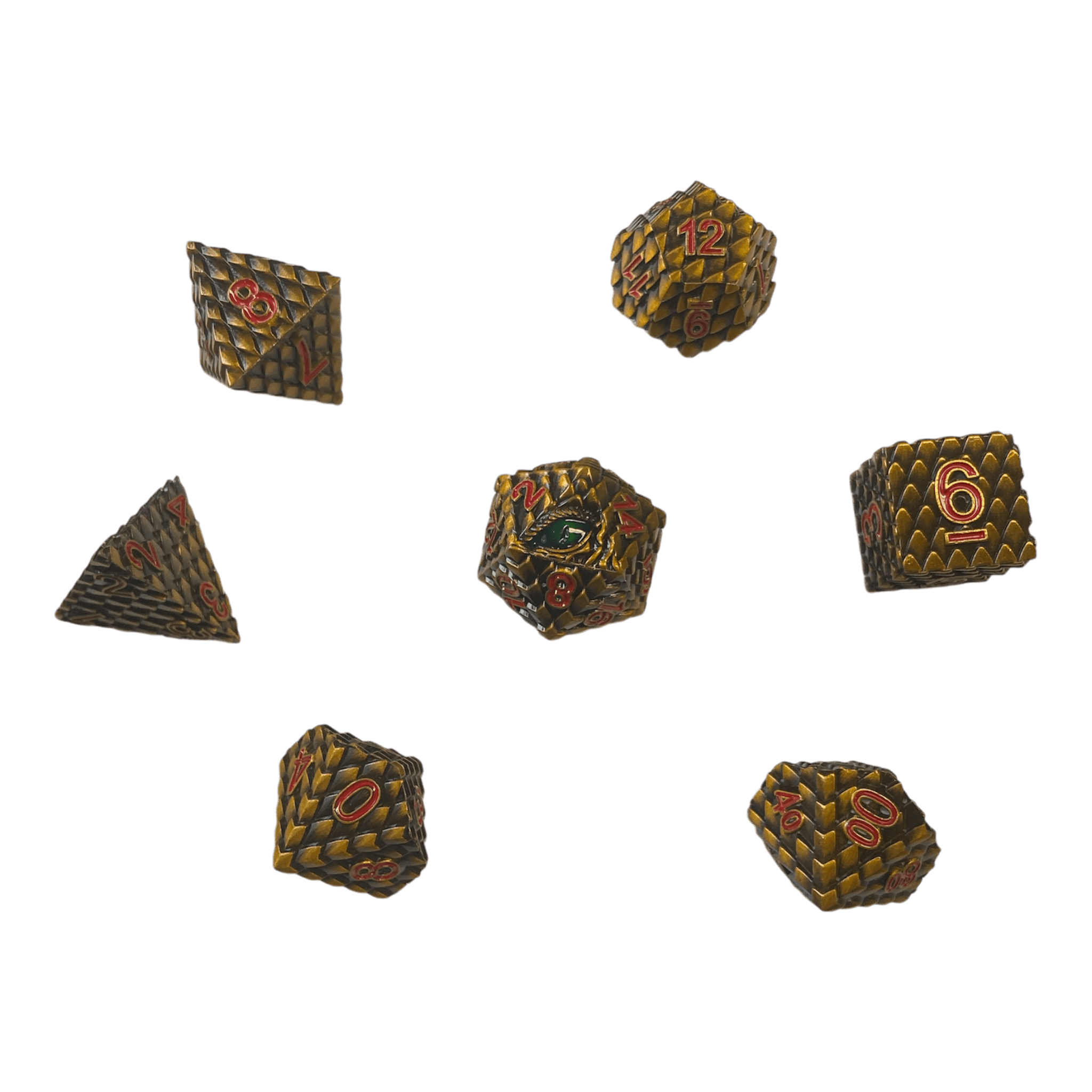 Würfel Stube Dragon Scale Bronze Set