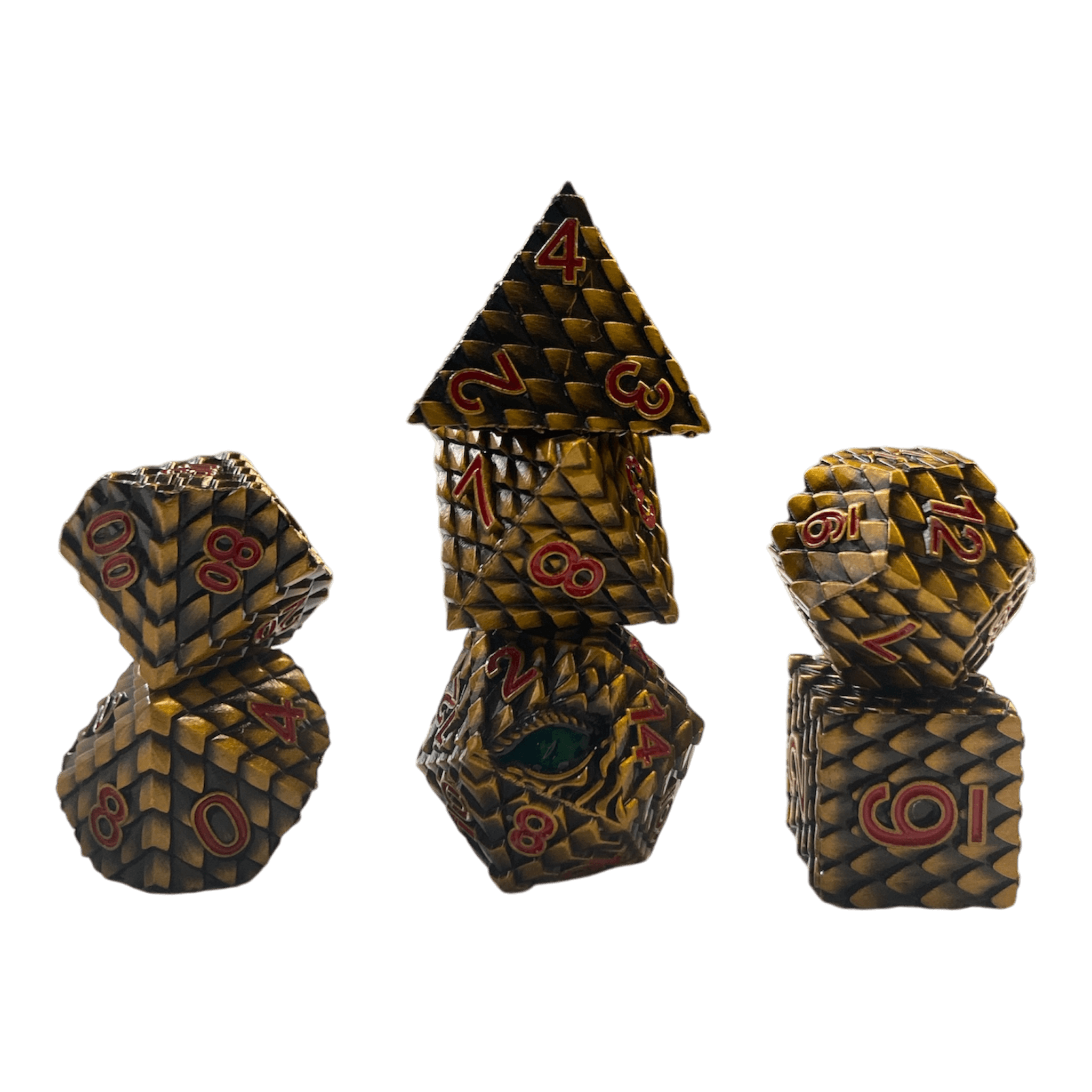 Würfel Stube Dragon Scale Bronze Set