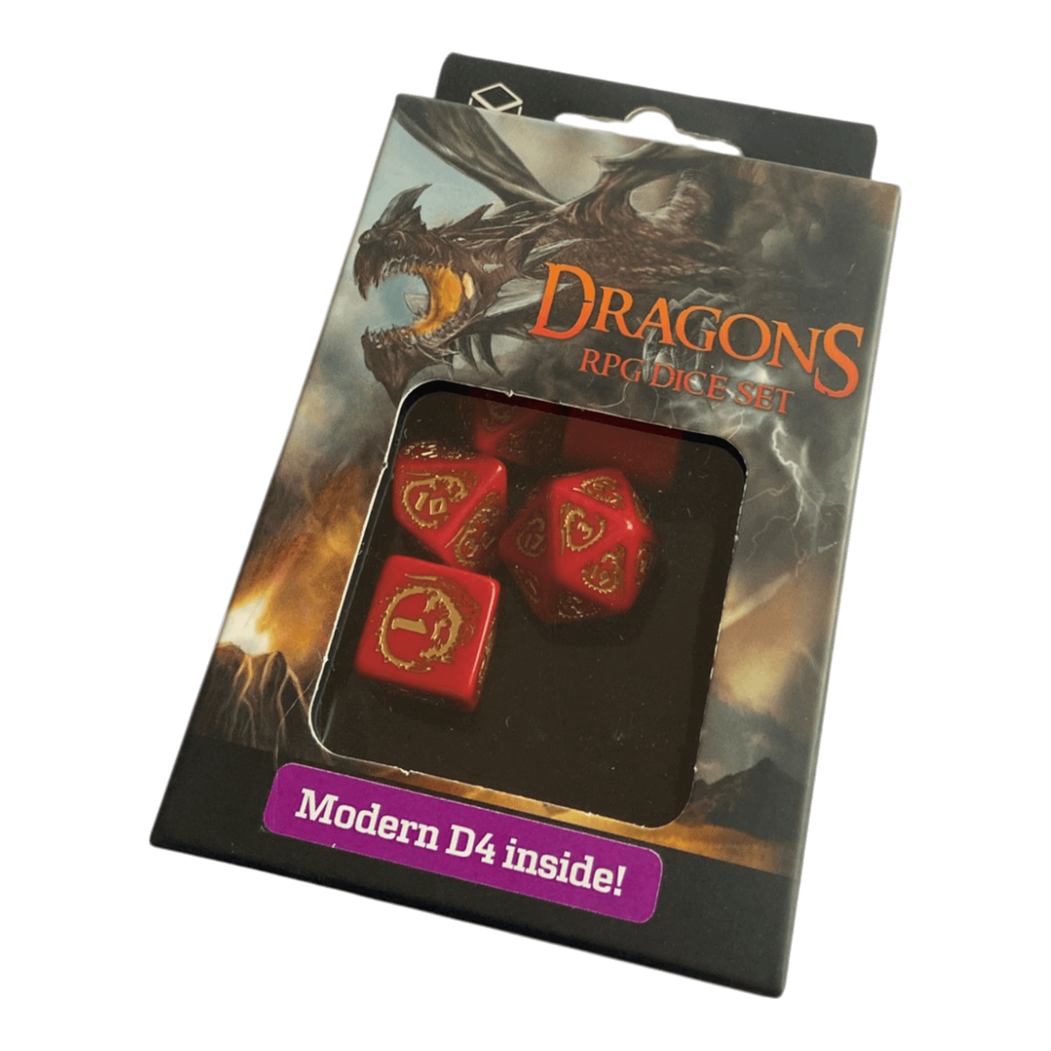 Würfel Stube Dragons Modern RPG Würfel 7er Set: Ruby