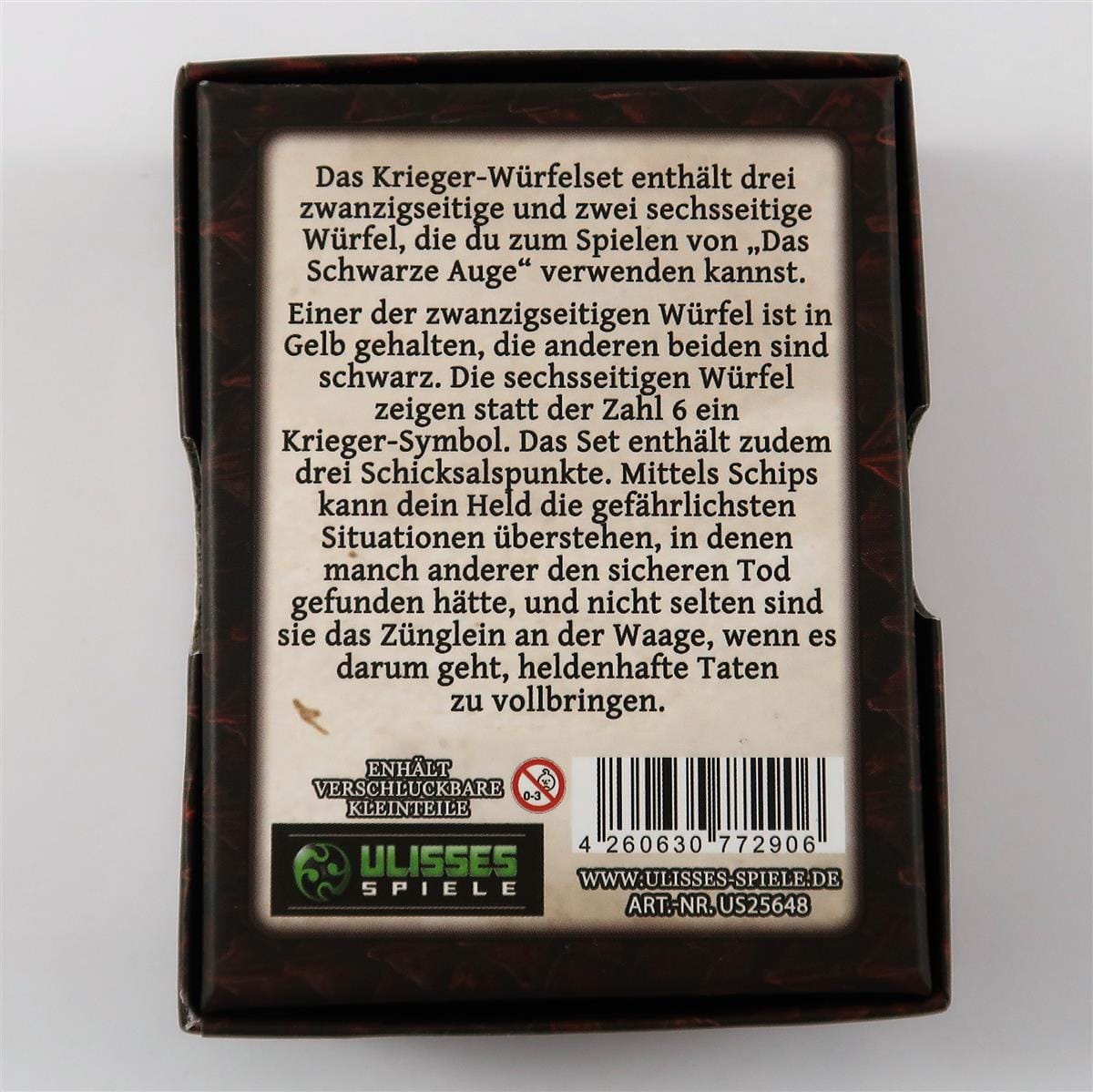 Würfel Stube DSA 5 Einsteigerbox: Krieger-Würfel- & Chipset