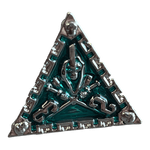 Würfel Stube Grim Reaper Metallwürfel (silber/grün) W4