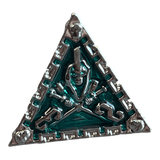 Würfel Stube Grim Reaper Metallwürfel (silber/grün) W4