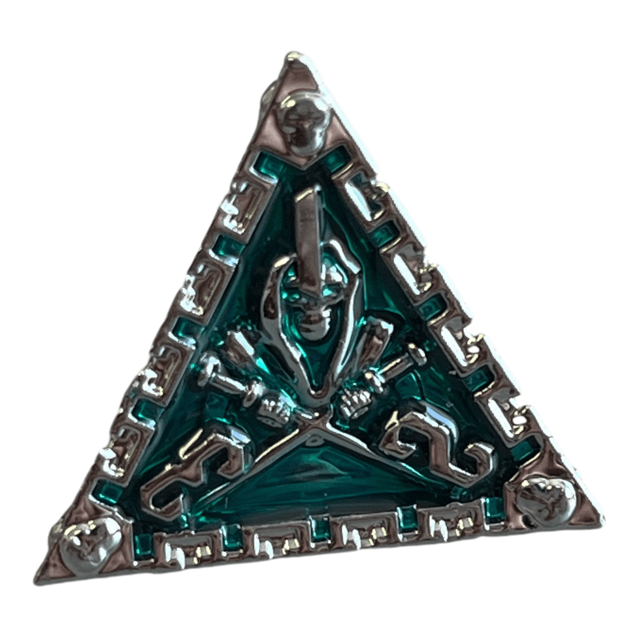 Würfel Stube Grim Reaper Metallwürfel (silber/grün) W4