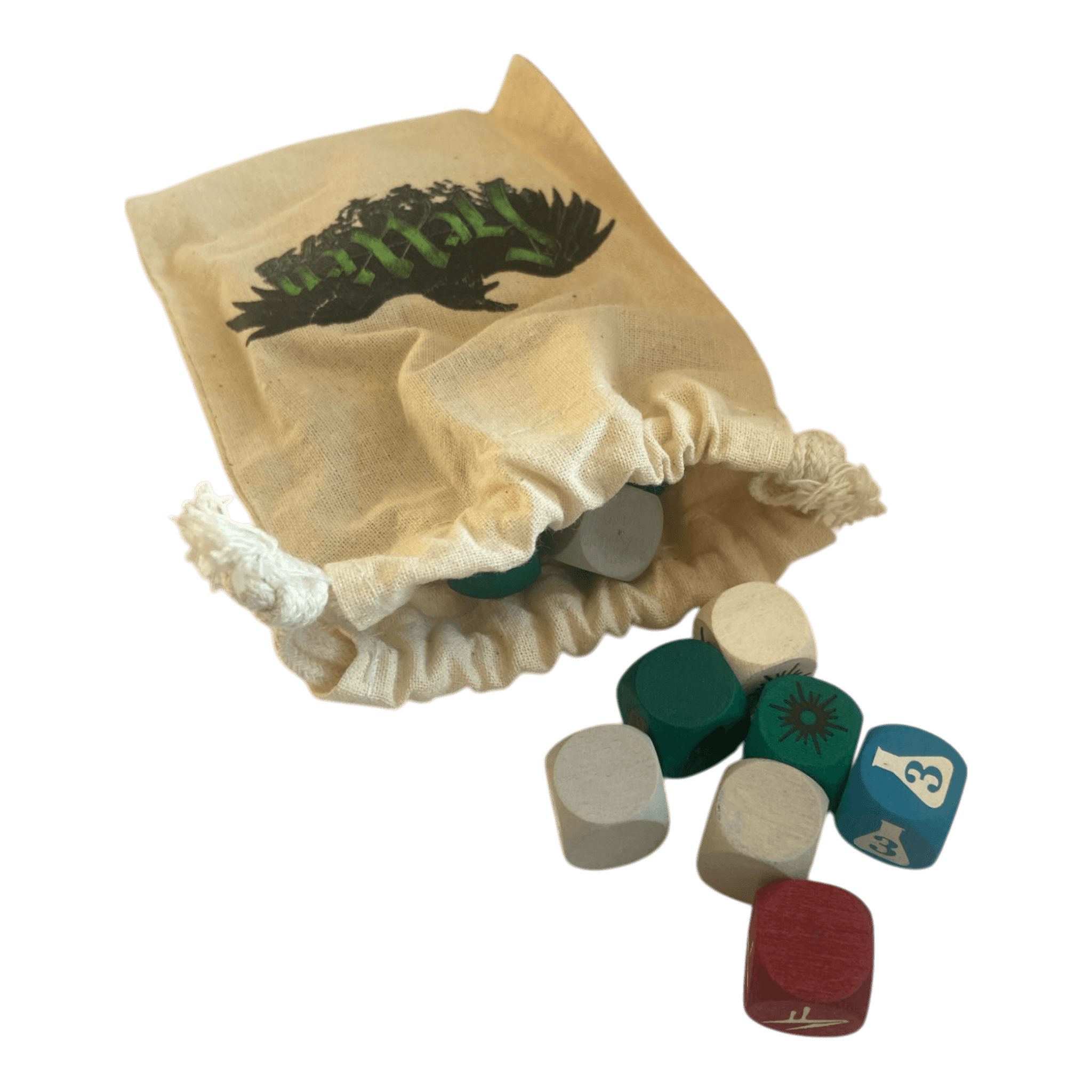 Würfel Stube Hexenwürfel Set (Holz) inkl. Stoffbeutel