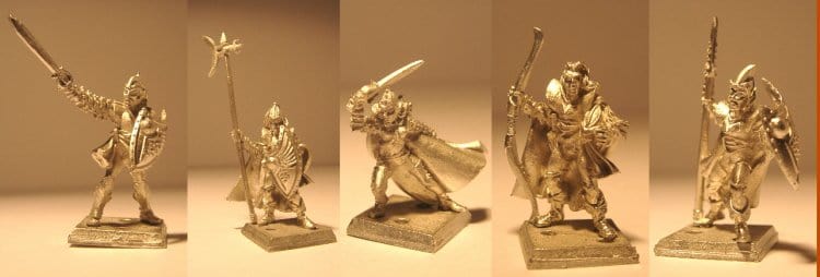 Ral Partha High Elves - Irregular Sergeants (5)