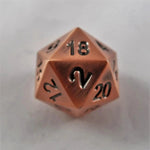 Waerfel Stube MetallWürfel W20 antique copper