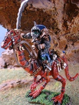 Ral Partha Mounted Orc Commander on Death Jaw