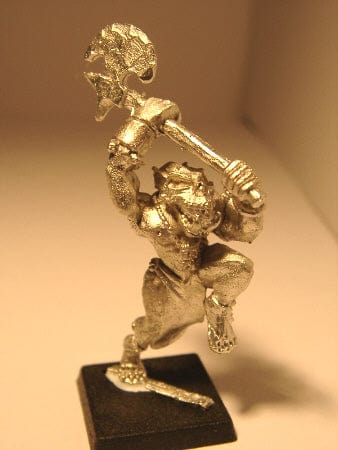 Ral Partha Orc Axeman charging