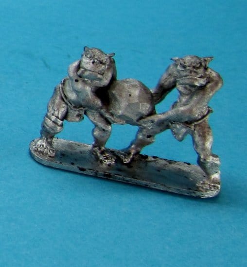 Ral Partha Orc Peons with Rock