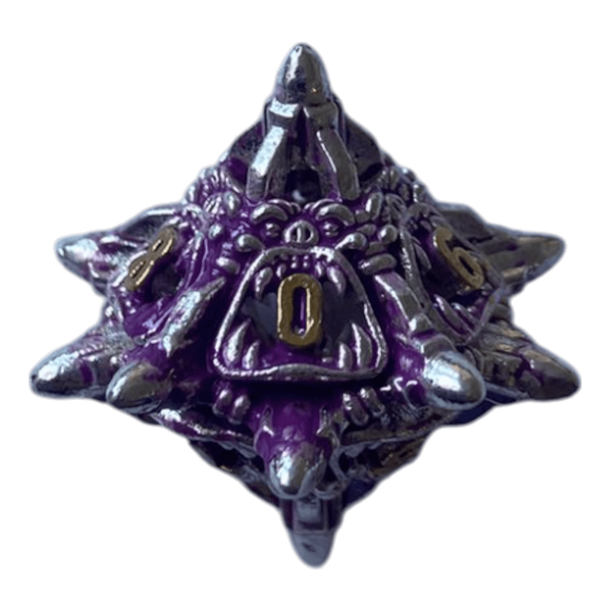 Würfel Stube W10 Lila Monsterwürfel - Metallwürfel 18mm