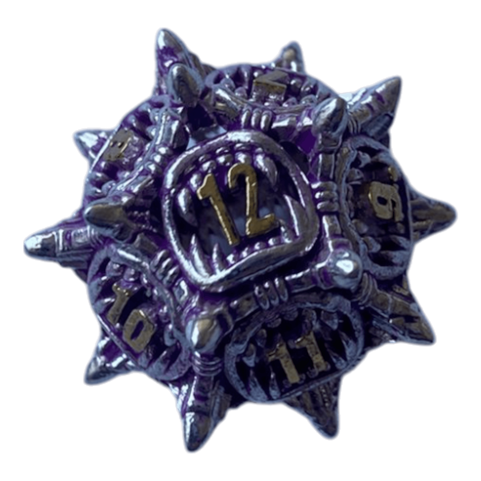 Würfel Stube W12 Lila Monsterwürfel - Metallwürfel 18mm