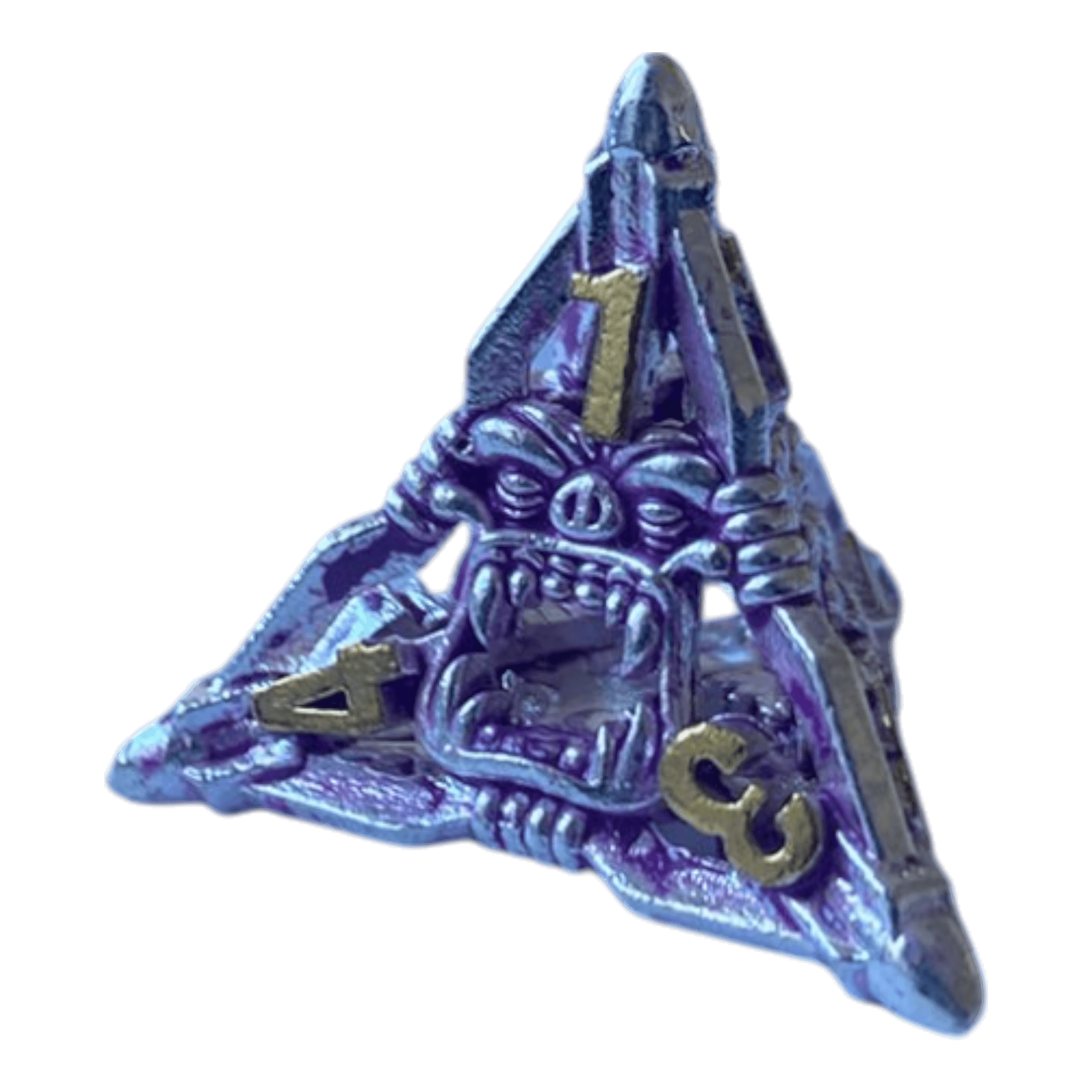 Würfel Stube W4 Lila Monsterwürfel - Metallwürfel 18mm