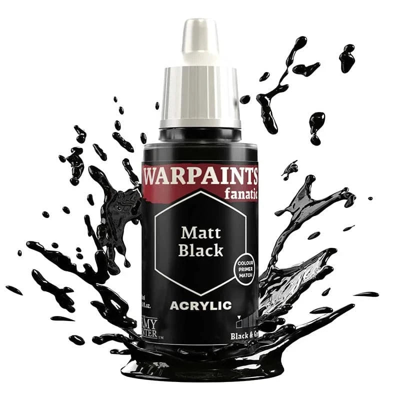The Army Painter Warpaints Fanatic: Matt Black (18ml)