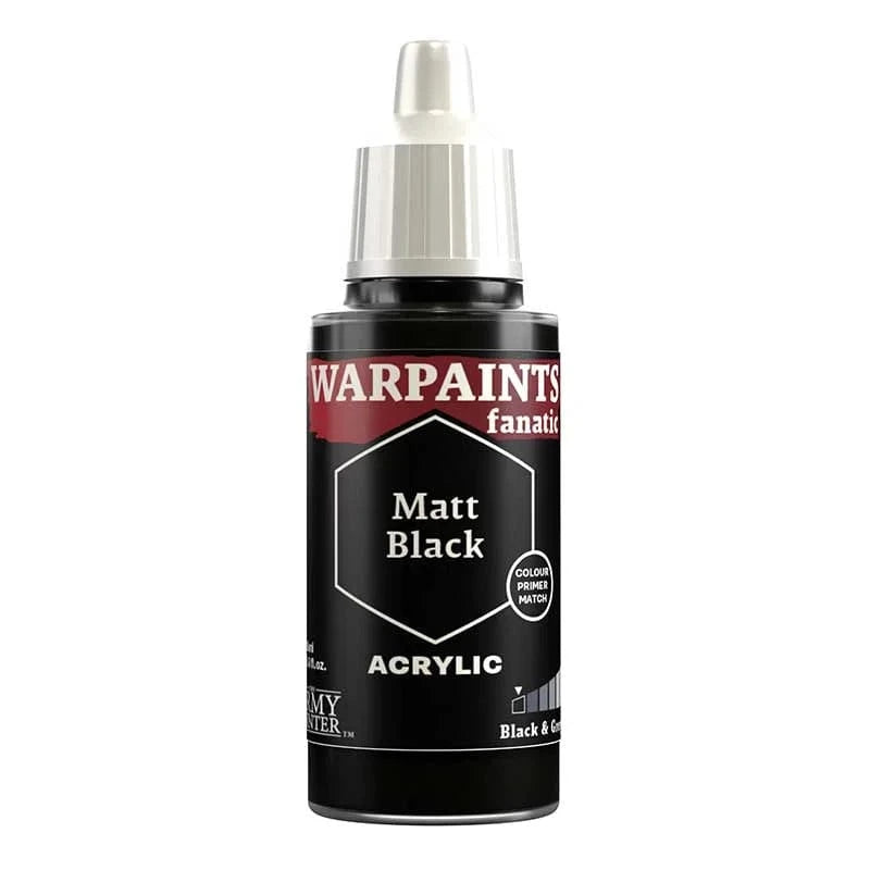The Army Painter Warpaints Fanatic: Matt Black (18ml)