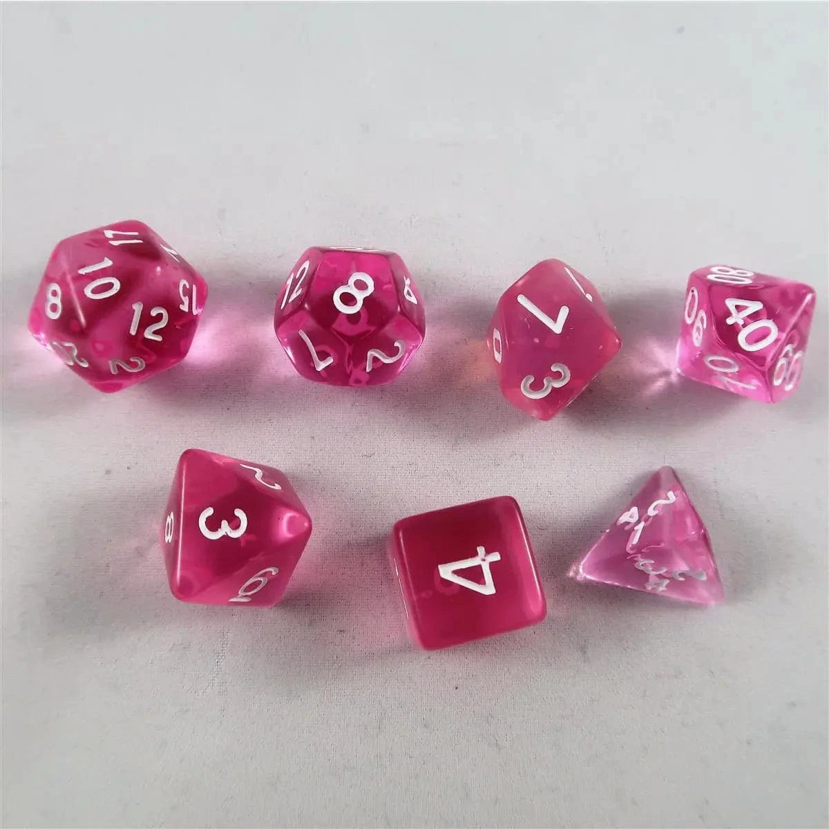 Würfel Stube Würfel Stube transparent rosa Set