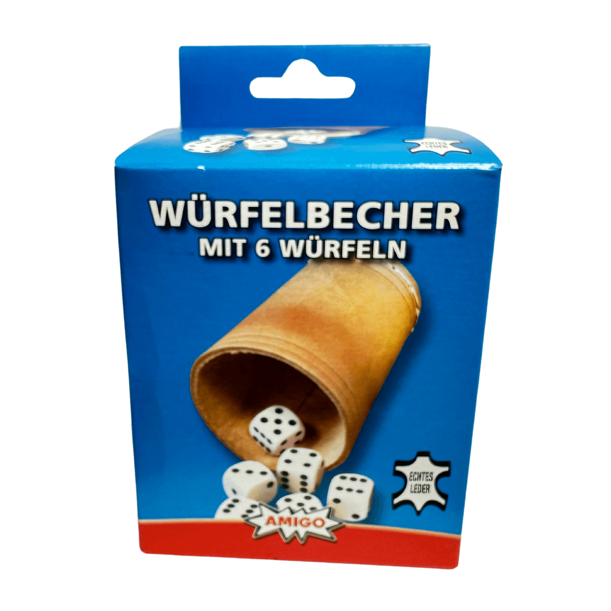 Würfel Stube Würfelbecher 8.4cm mit 6 Würfeln