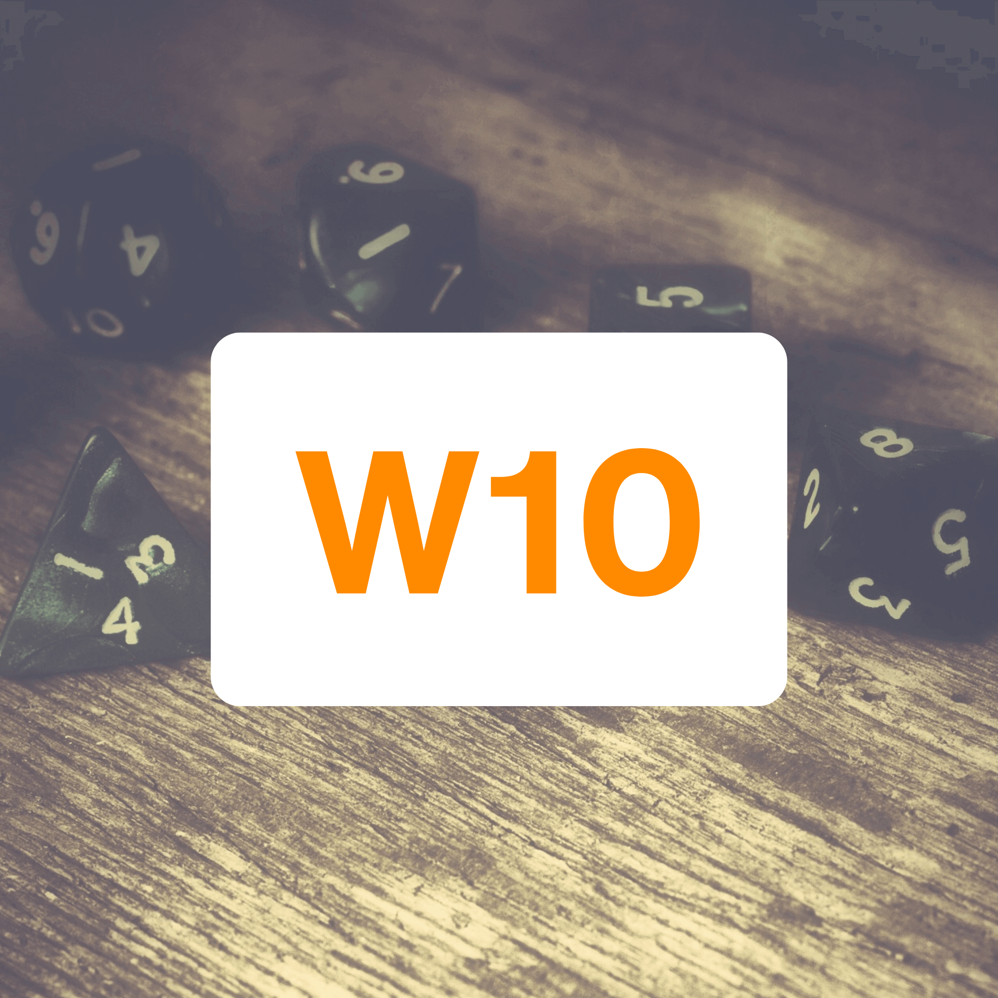 Chessex Opaque W10