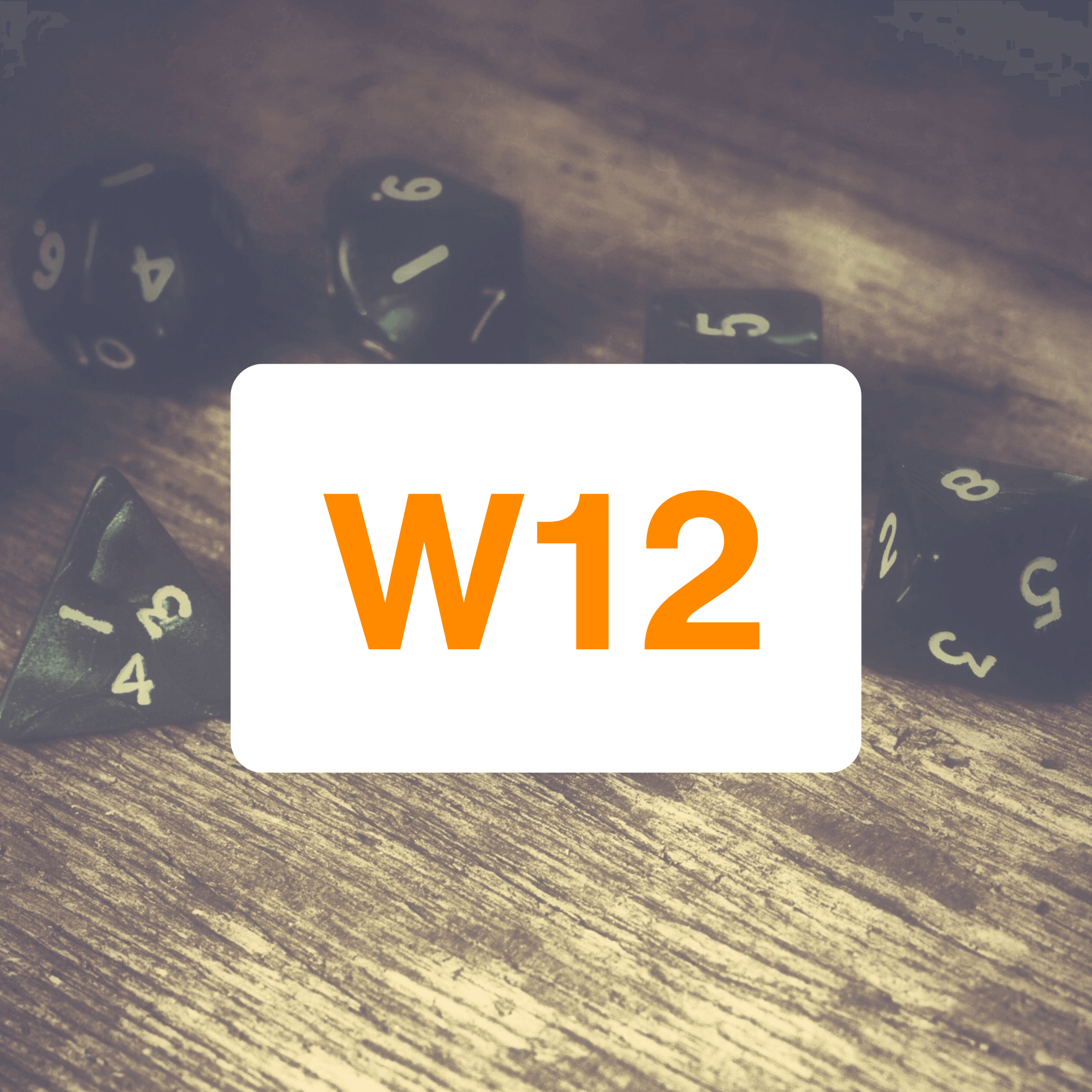 Chessex Opaque W12