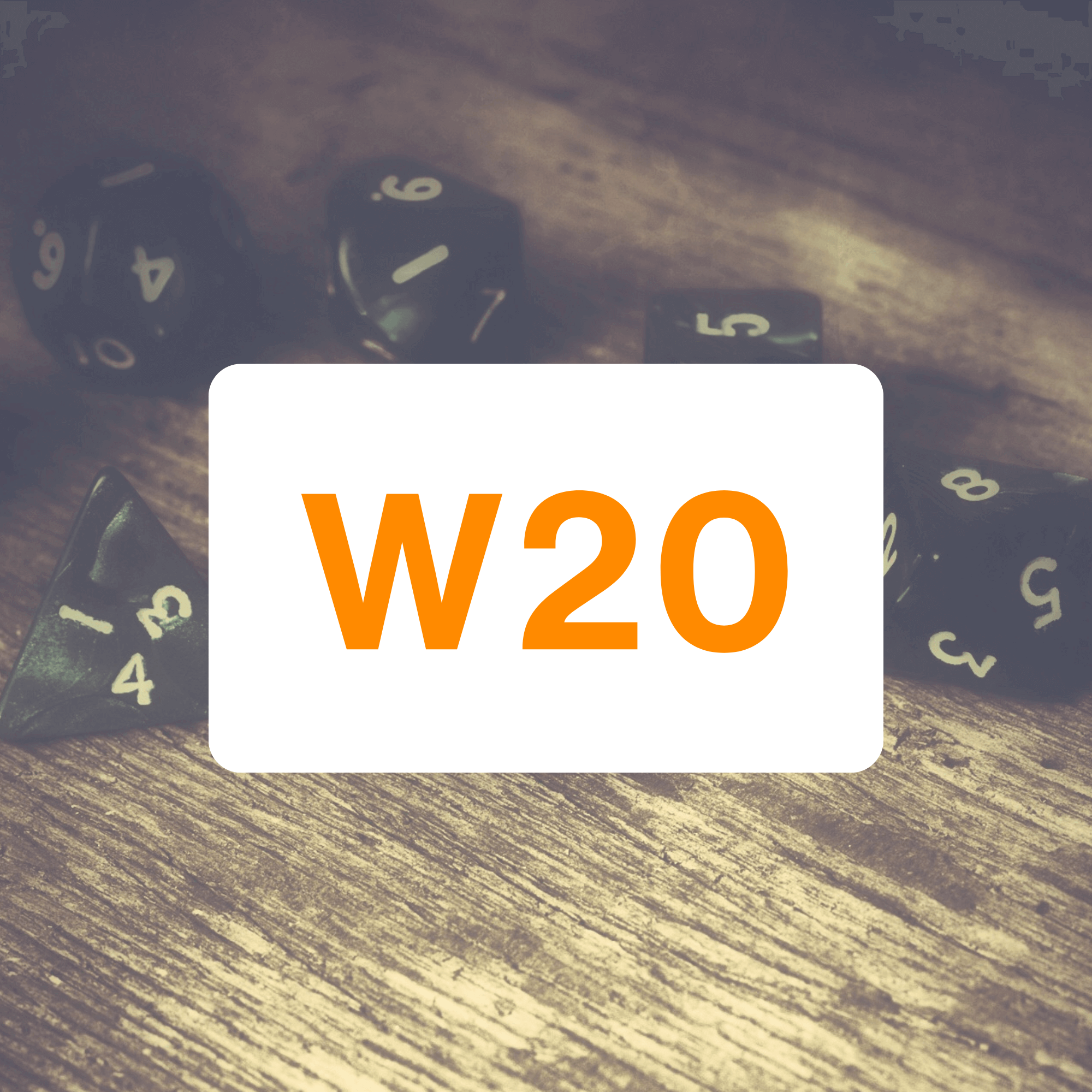 Chessex Opaque W20