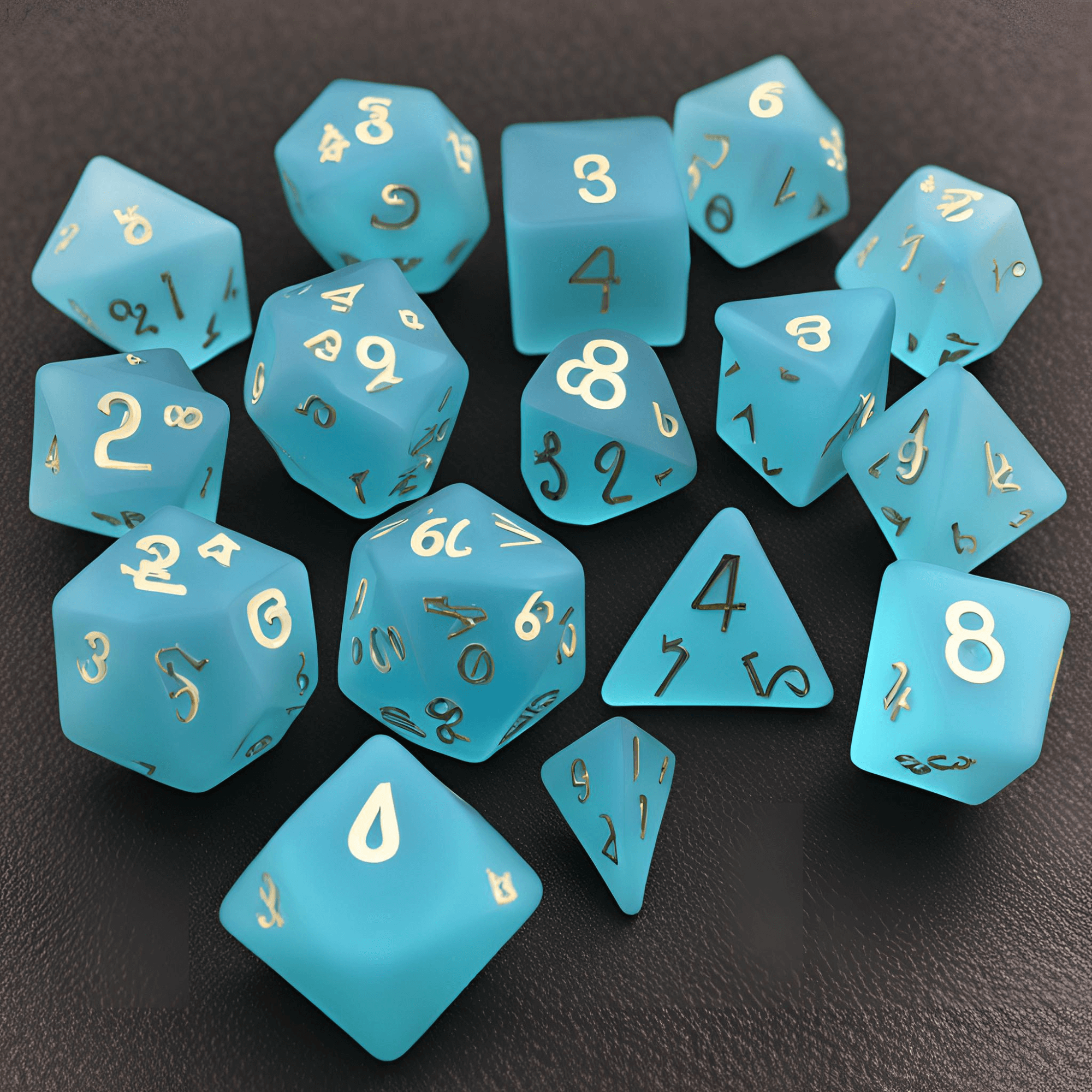 Chessex Frosted Caribbean Blue