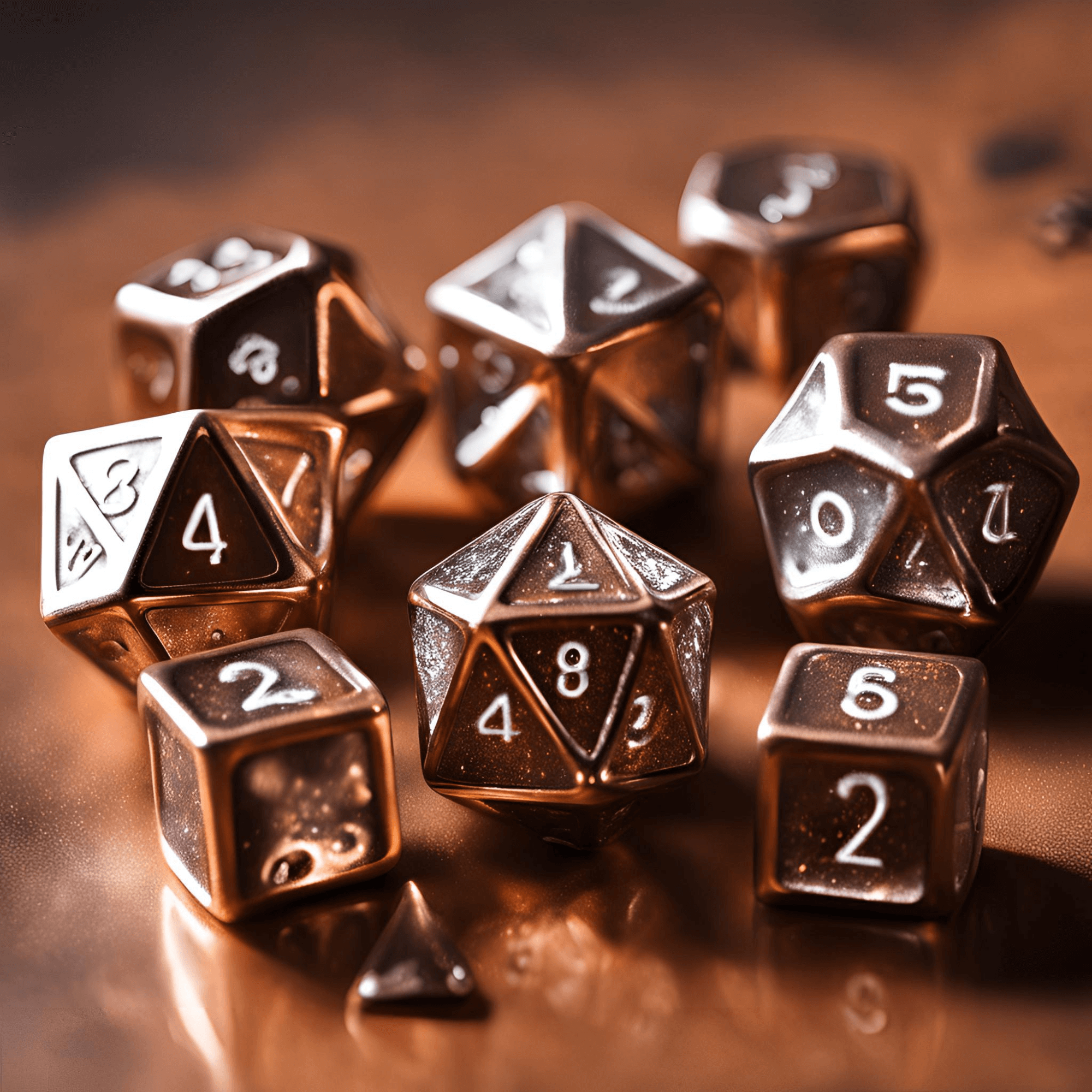 Chessex Glitter gold/silver