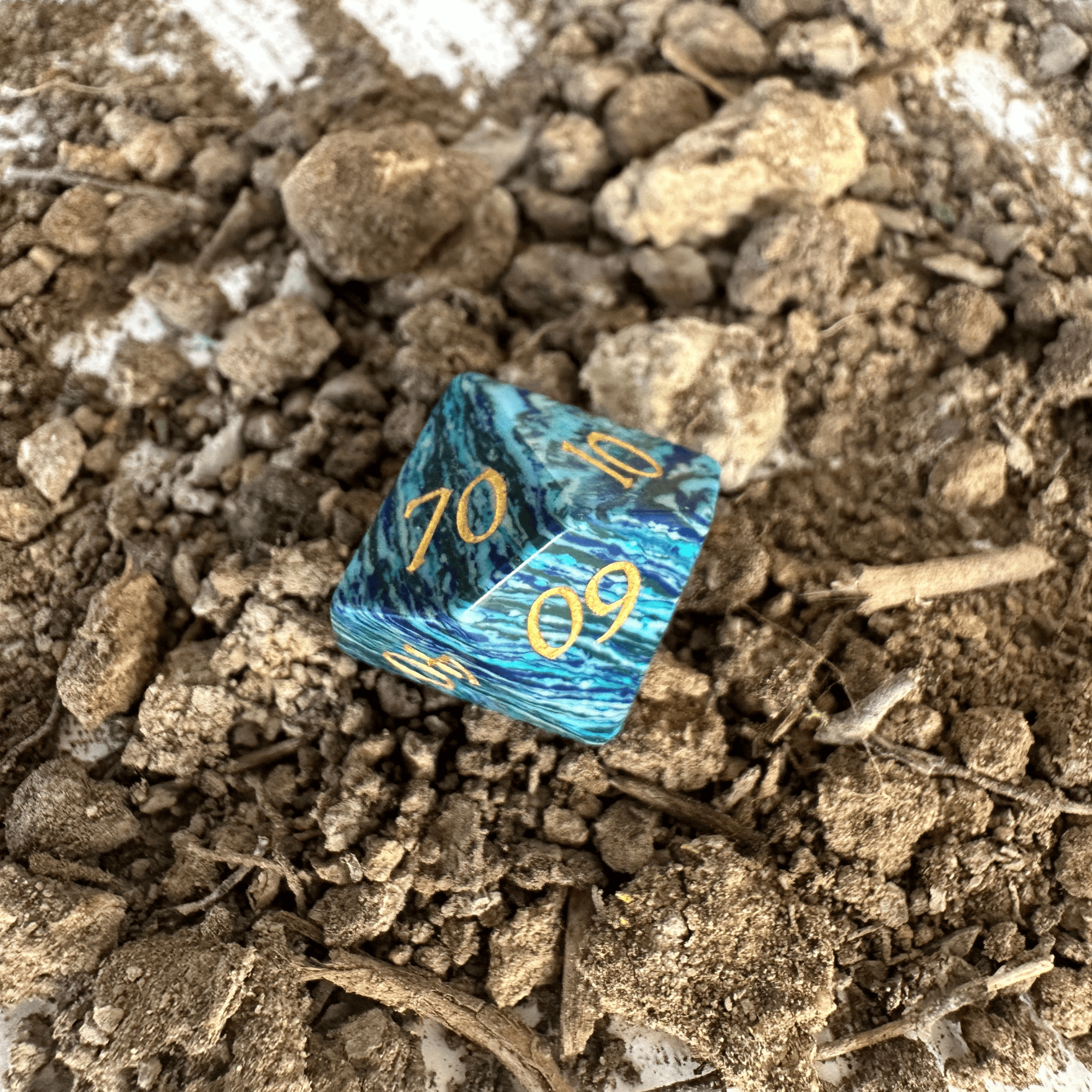Turquoise Würfel