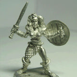 Barbarian Empire Tyrant Shield Maiden with Sword