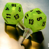 W20 Ohrring-Stecker Vortex Bright Green