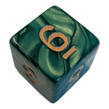 Perlmutt W6 grün/gold