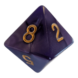 Perlmutt W8 in lila/gold