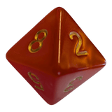 Perlmutt W8 in rot/gold