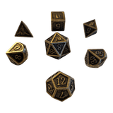 Bronze Metallwürfel 7er Set (14mm)