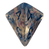 Konfetti/Sprinkle Dice – Pastellfarben (transparent & bunt) 7er Set