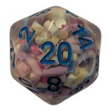 Konfetti/Sprinkle Dice – Pastellfarben (transparent & bunt) 7er Set