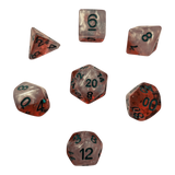 Transparentes Rot Perlmutt Weiß 7er Set